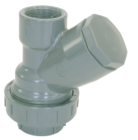 PVC vuilwater balkeerklep Y-type met binnendraad - DN25 (1") - PN10